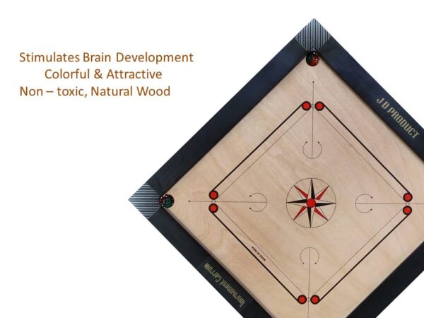 35 Inch Carrom Board With Coins Water Proof Dull Tournament | JD sports - Image 3