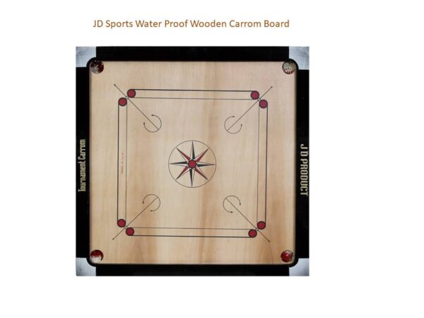 JD Sports 33 Inch Carrom Board With Coins set Water Proof Dull Tournament - Image 2