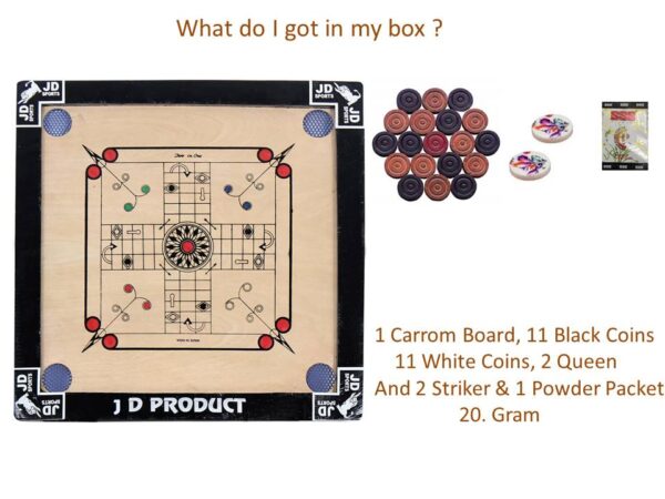 JD Sports Water Proof Small Carrom Board