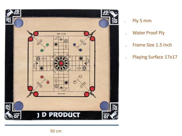 JD Sports Water Proof Small Carrom Board - Image 4